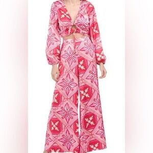 Caroline Constas wide leg pant set.NWT!